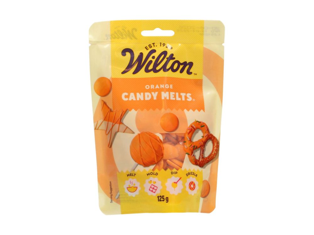 Pastylki Candy Melts - Wilton - pomarańczowe, 125 g
