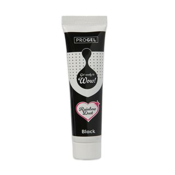 Food Dye Gel, ProGel in Tube - Rainbow Dust - Black, 25 g