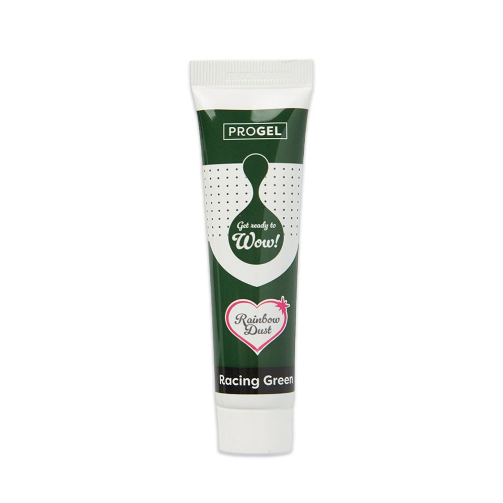 Food Dye Gel, ProGel in Tube - Rainbow Dust - Racing Green, 25 g