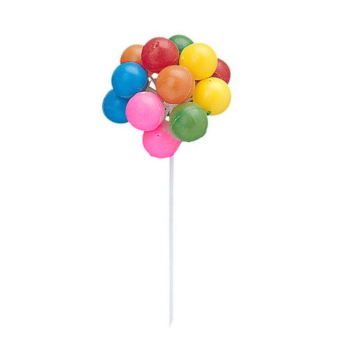 Decorative cake topper - Dekora - Balloons, mix, 12 pcs.
