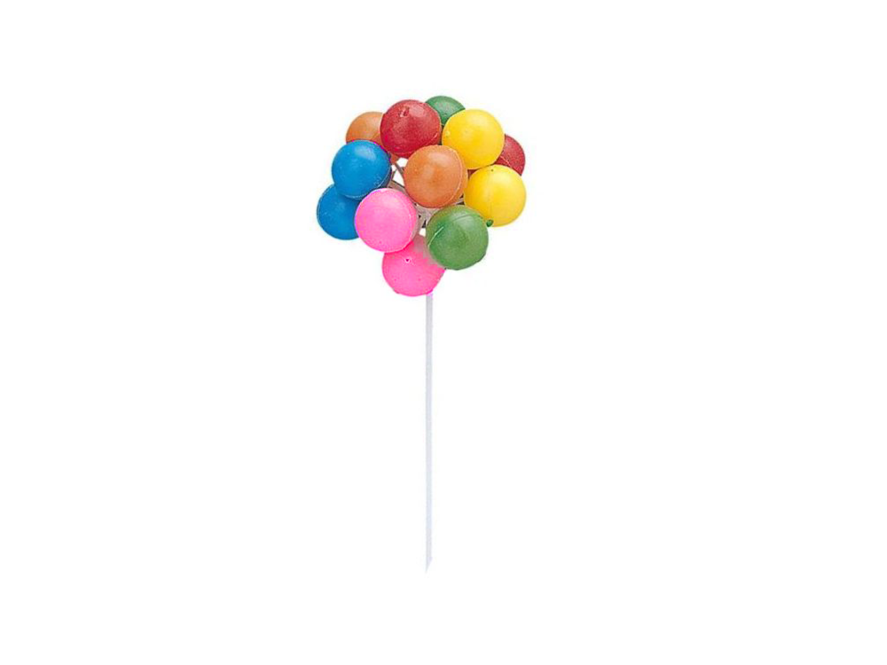 Decorative cake topper - Dekora - Balloons, mix, 12 pcs.
