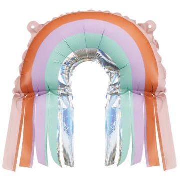Foil balloon Rainbow Fringe - PartyDeco - 38 x 41 cm, 3 pcs