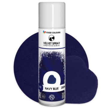 Zamsz w sprayu Velvet Spray - Food Colours - granatowy, 250 ml
