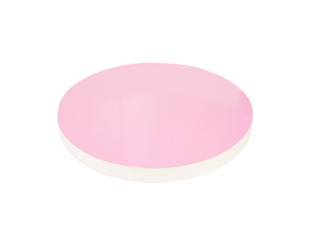 Round cake base - thick, polystyrene, pink, 24 cm
