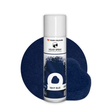 Velvet Spray - Food Colours - Navy Blue, 250 ml