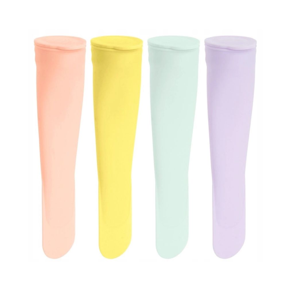 Silicone ice cream molds - pastel mix, 4 pcs