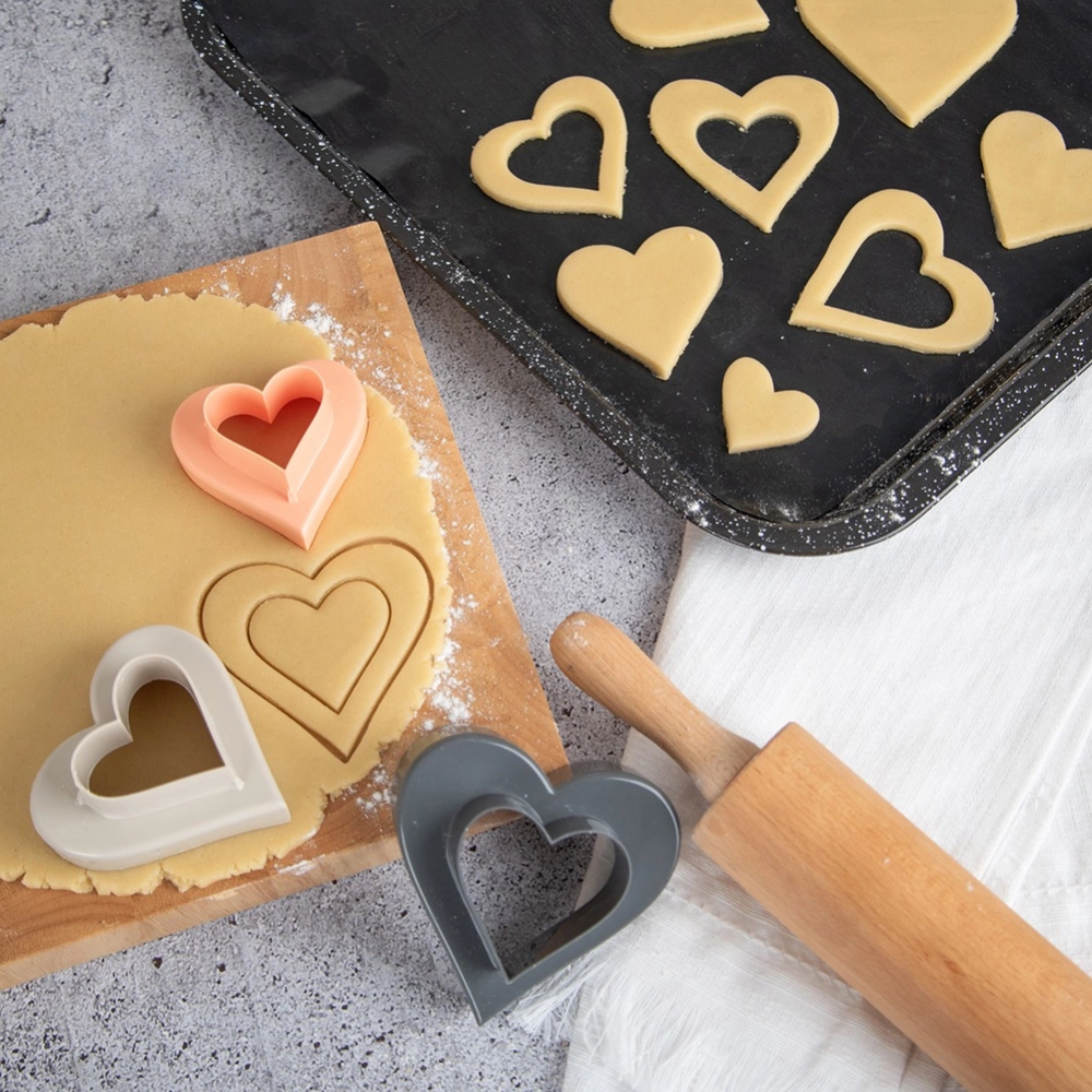 Cookie cutters - Orion - hearts, 3 pcs