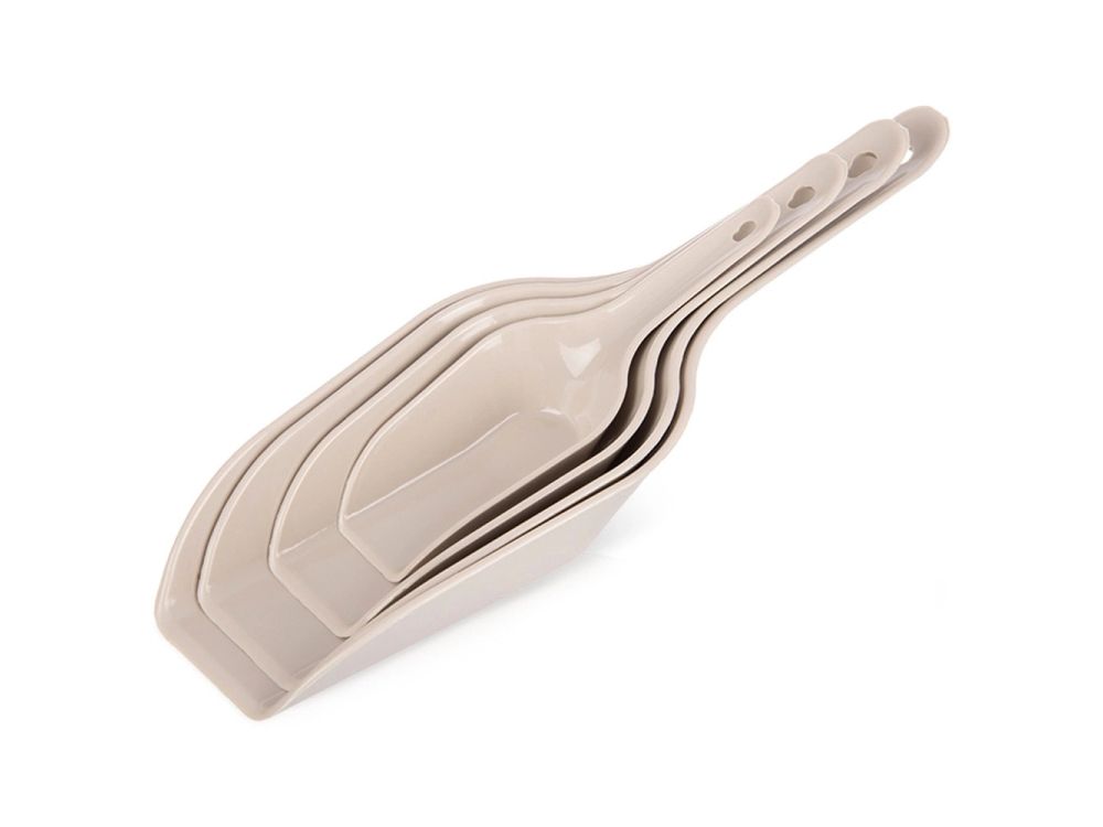 Zestaw łopatek do nabierania - Orion - beżowy, 4 szt.