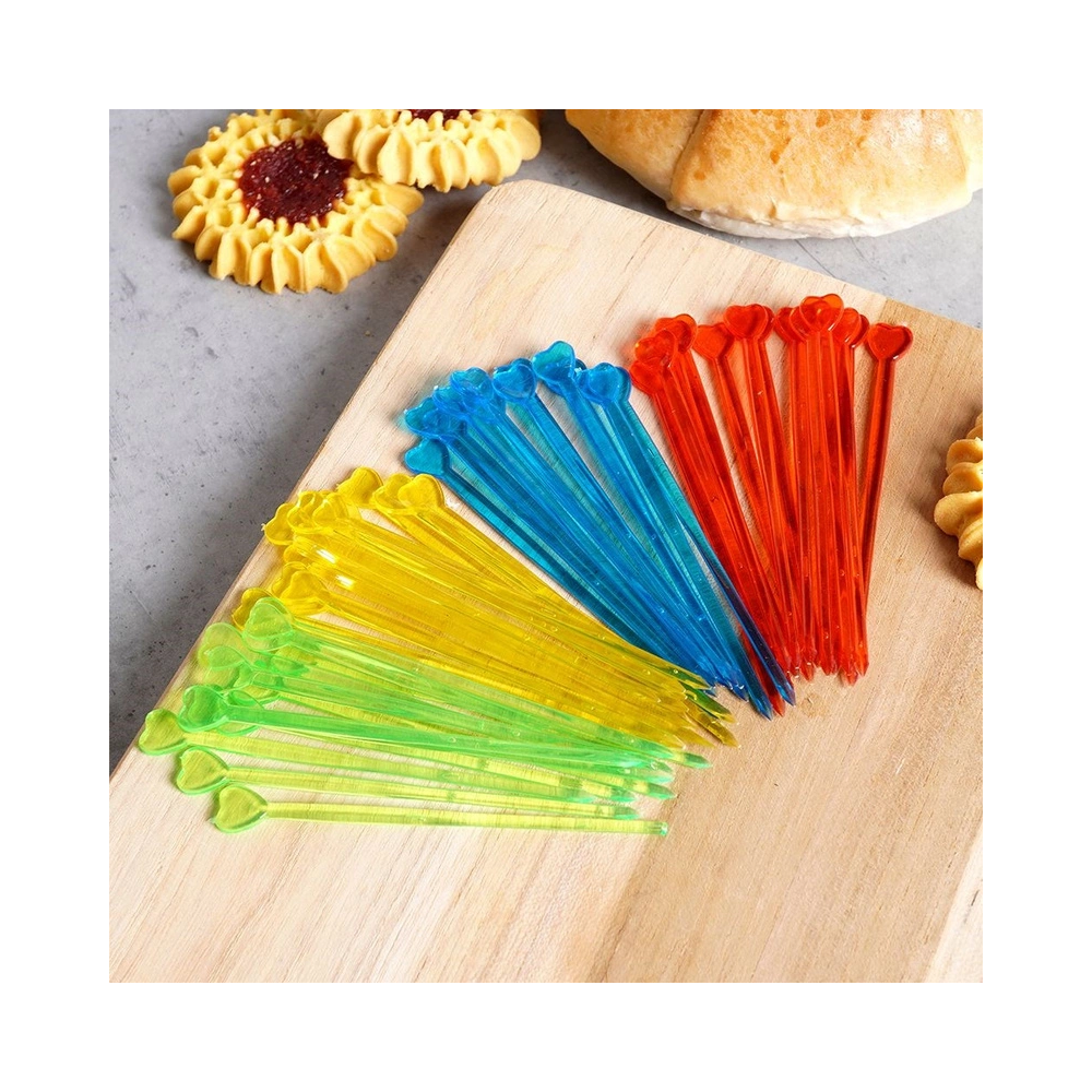 Heart Picks – Orion - mix of colors, 30 pcs