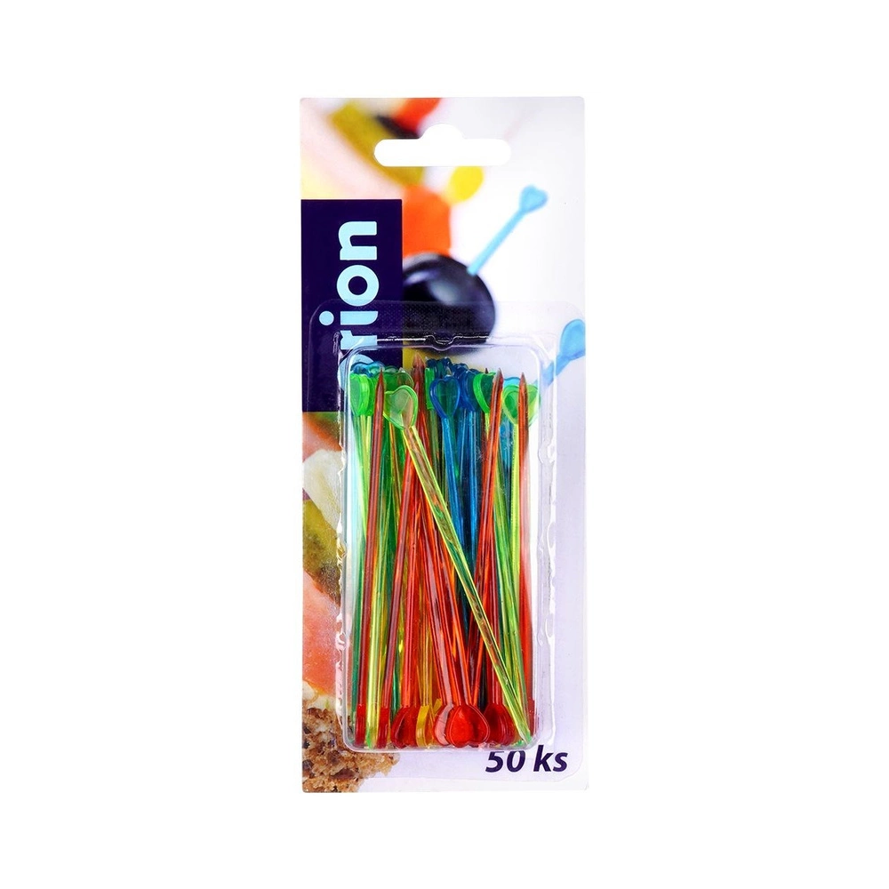 Wykałaczki do przekąsek - Orion - mix kolorów, 50 szt.