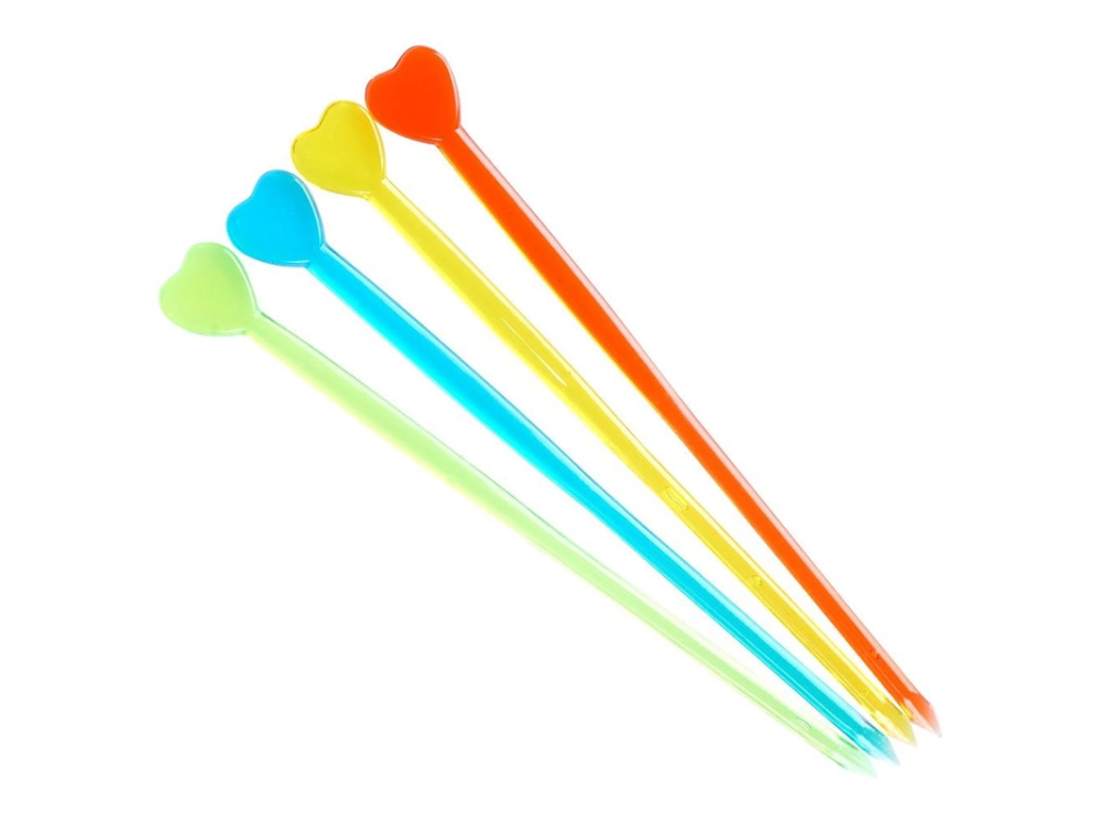 Heart Picks – Orion - mix of colors, 30 pcs