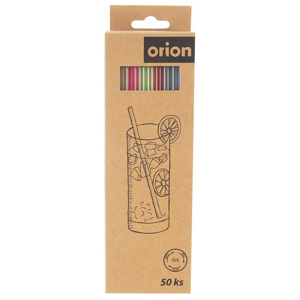 Reusable drinking straws - Orion - colour mix, 50 pcs