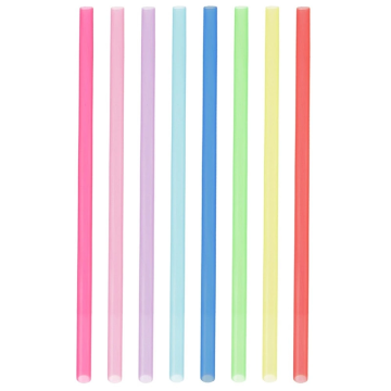 Słomki plastikowe - Orion - mix kolorów, 50 szt.