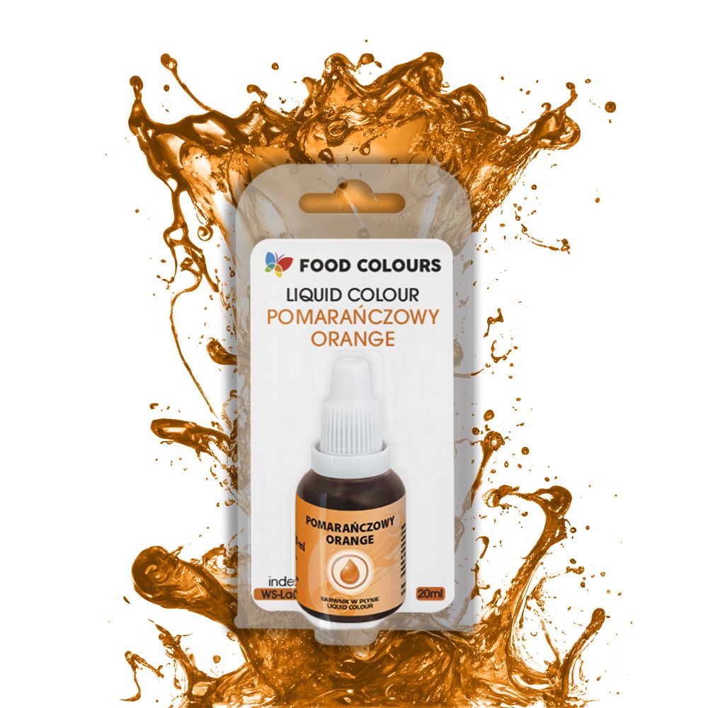 Liquid food color - Food Colours - orange, 20 ml