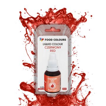 Liquid food color - Food Colours - red, 20 ml