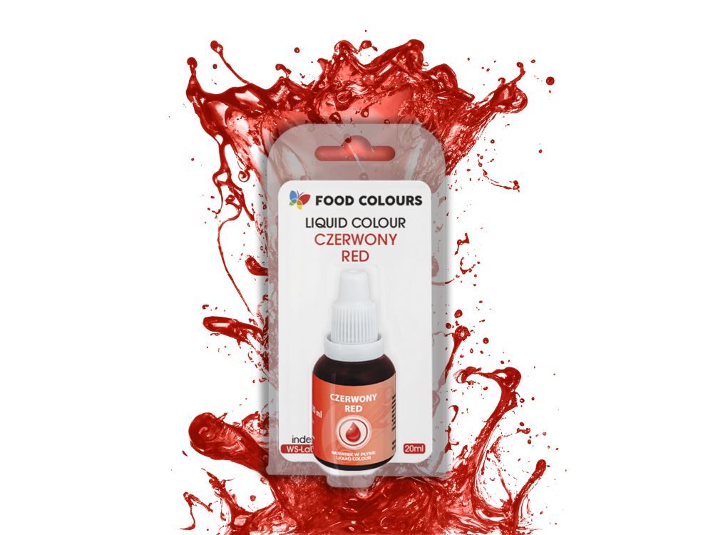 Liquid food color - Food Colours - red, 20 ml