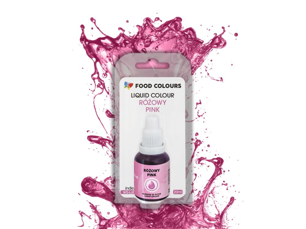 Liquid food color - Food Colours - pink, 20 ml