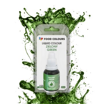 Barwnik spożywczy w płynie - Food Colours - zielony, 20 ml