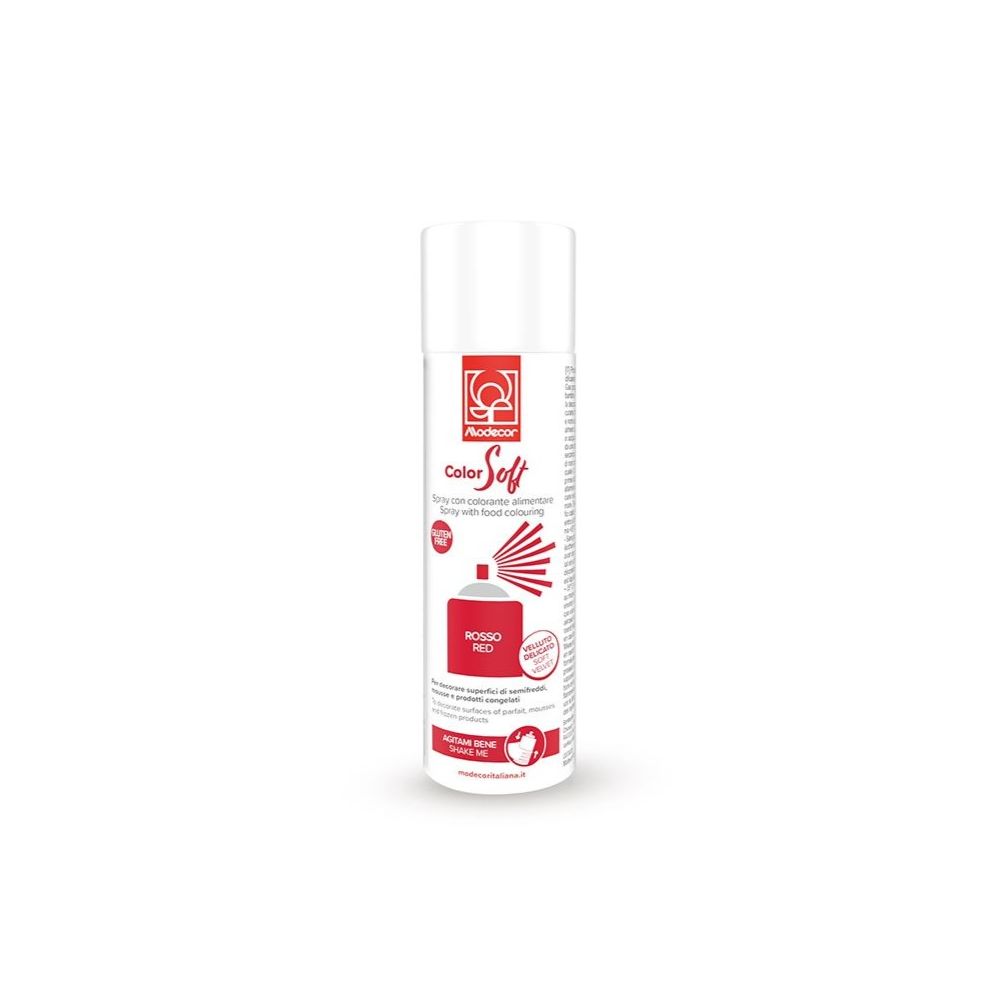 Zamsz w sprayu ColorSoft - Modecor - Rosso, 250 ml