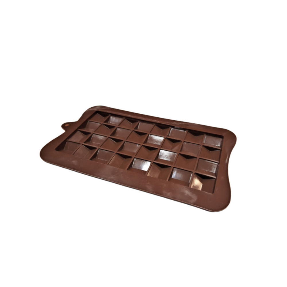 Silicone chocolate mold – weave shape, 15 x 7 cm