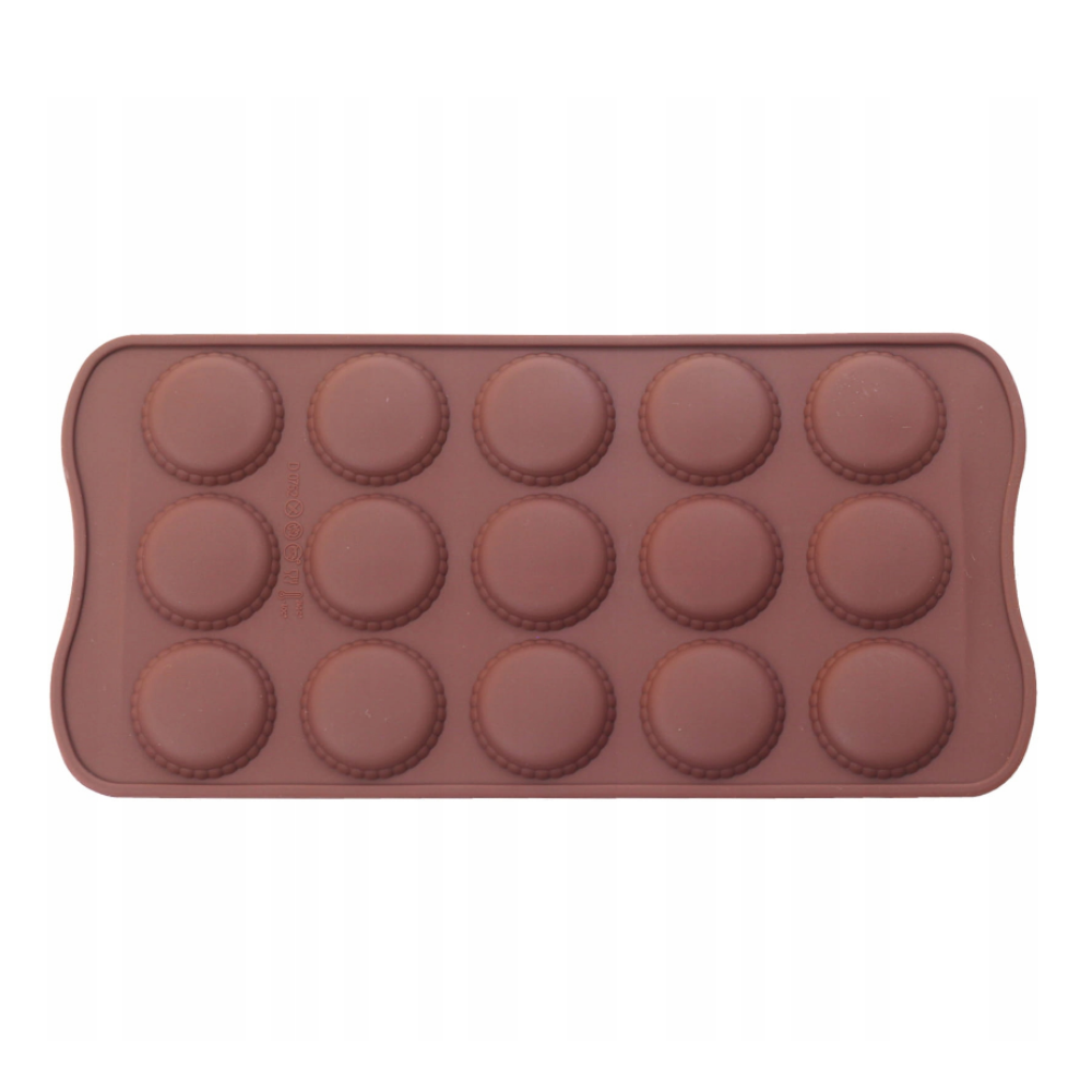 Silicone chocolate mold – cookie shape, 21 x 10 cm