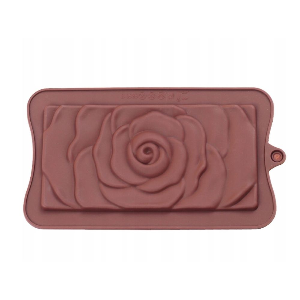 Silicone chocolate mold – rose shape, 17 x 14 cm