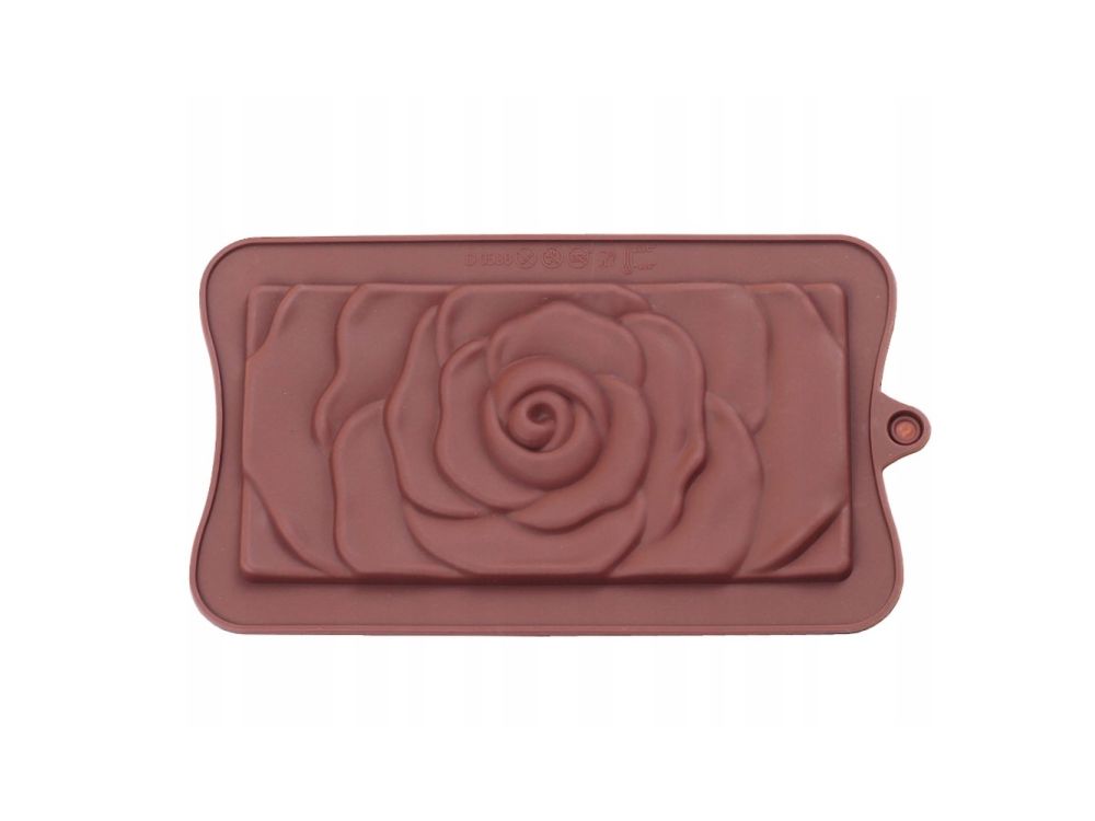 Silicone chocolate mold – rose shape, 17 x 14 cm