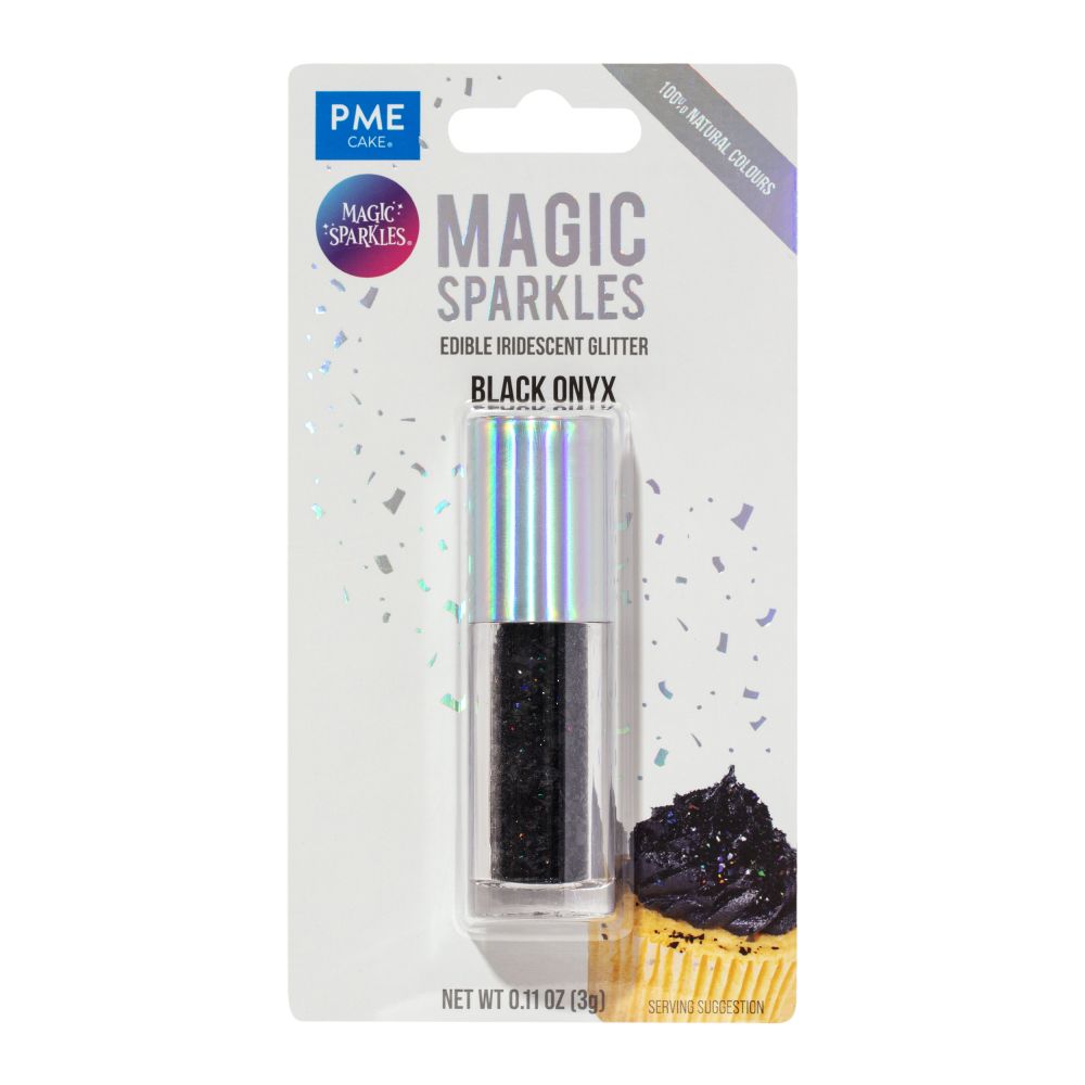 Edible glitter Magic Sparkles - PME - Black Onyx, 3 g