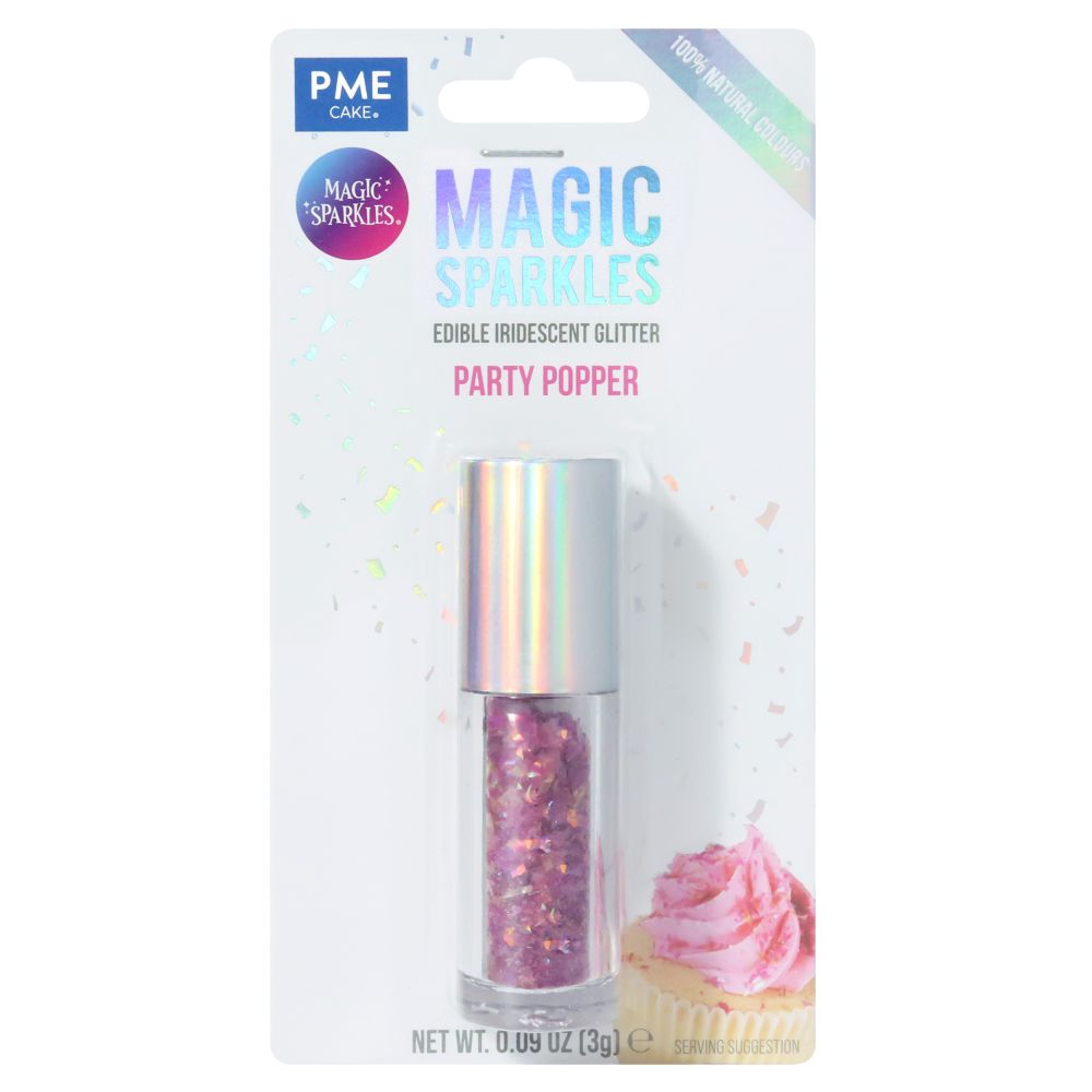 Edible glitter Magic Sparkles - PME - Party Popper, 3 g