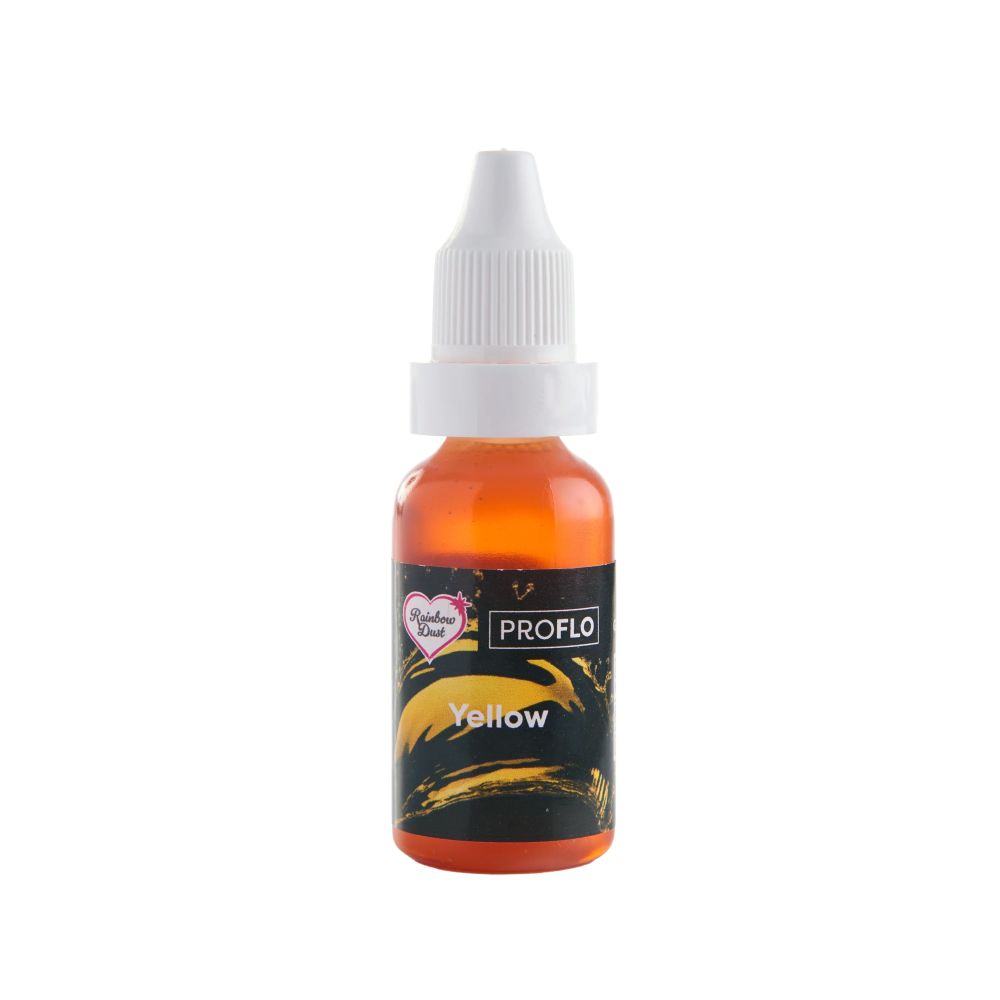 Liquid food colouring ProFlo - Rainbow Dust - Yellow, 19 g