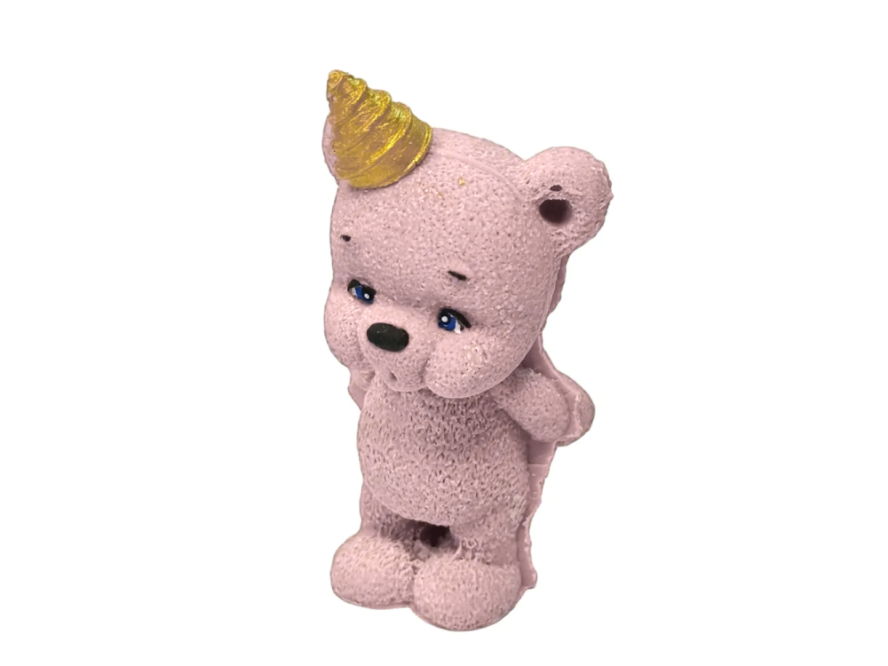 Cake sugar figurine Teddy bear in a hat - Slado - brown