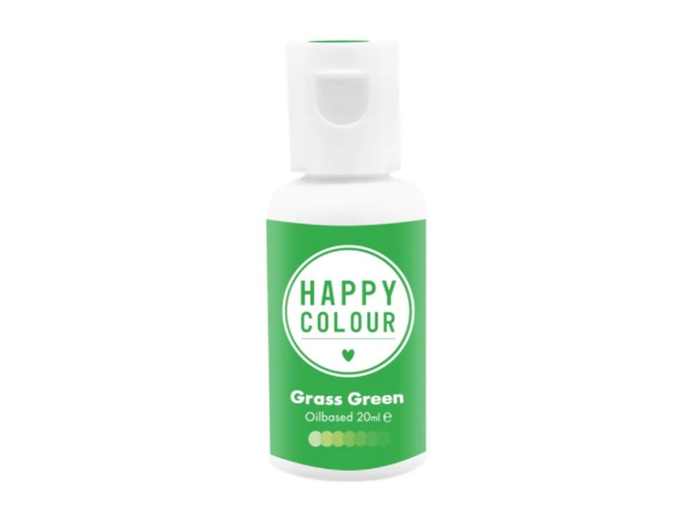 Barwnik olejowy do mas tłustych - Happy Colour - Grass Green 20 ml