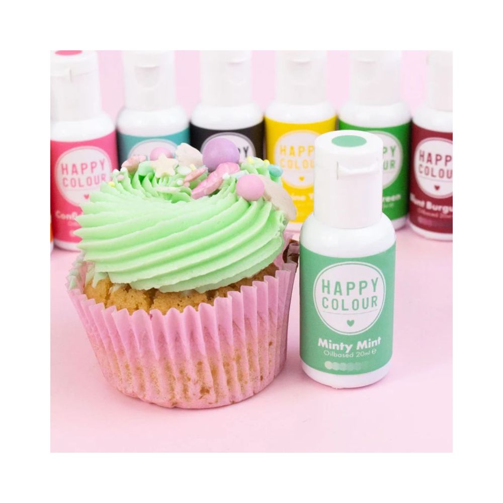 Barwnik olejowy do mas tłustych - Happy Colour - Minty Mint 20 ml