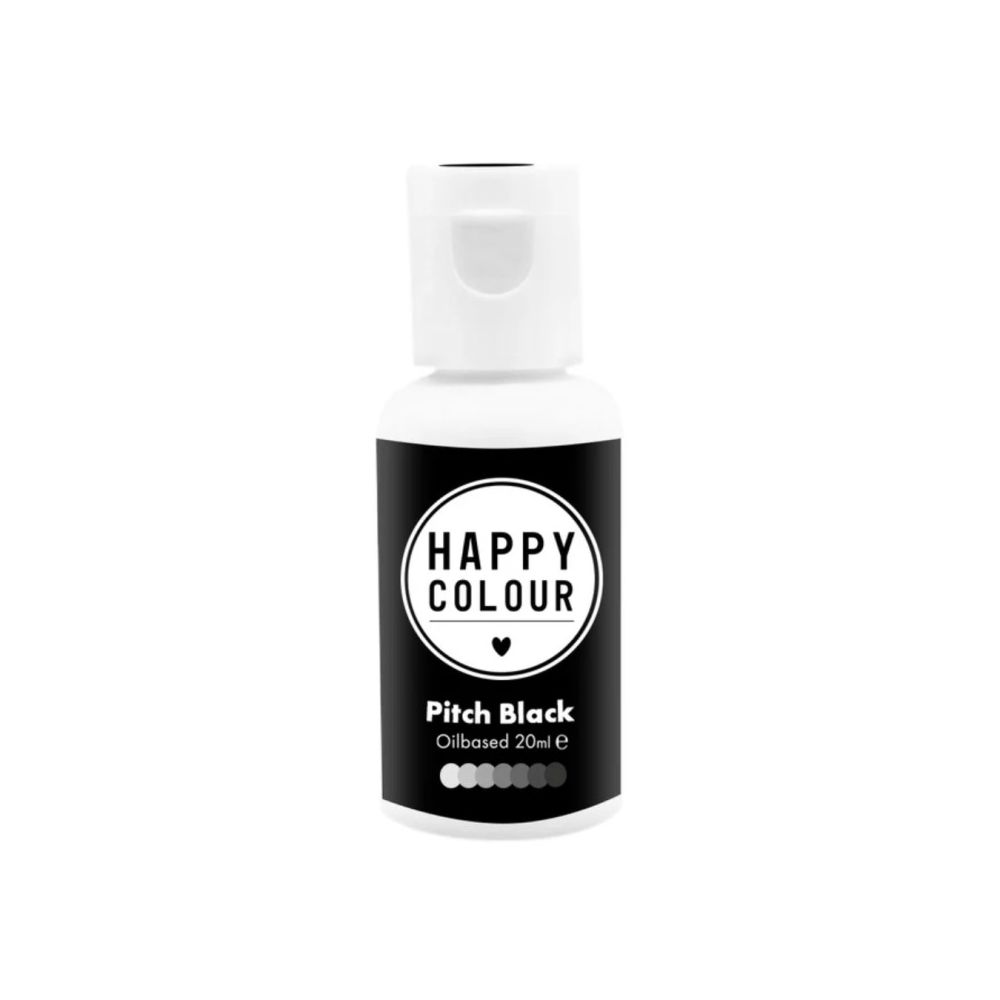 Oil based coloring - Happy Colour - Pitch Black 20 ml