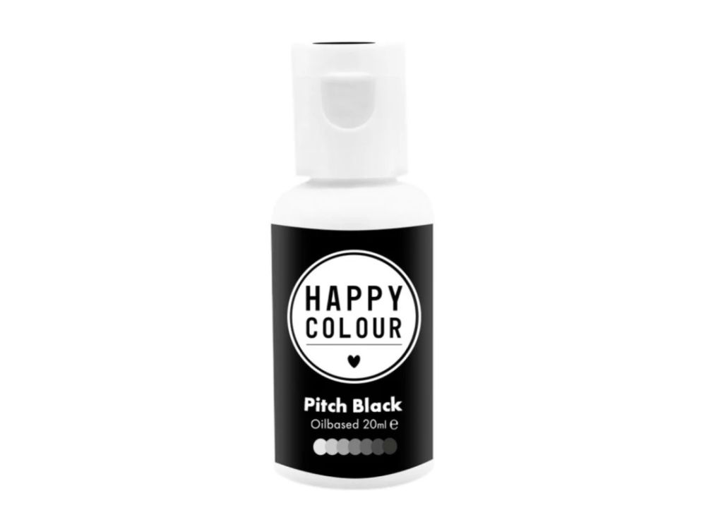 Oil based coloring - Happy Colour - Pitch Black 20 ml