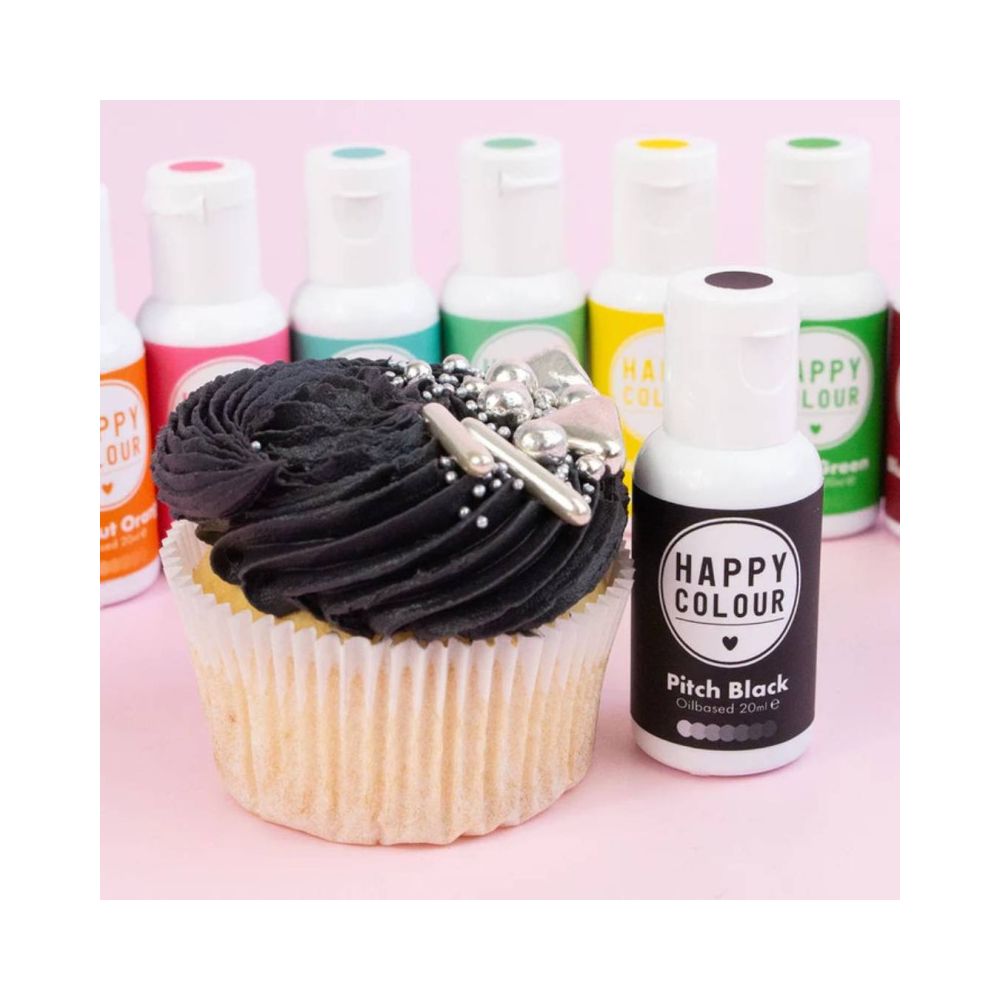 Oil based coloring - Happy Colour - Pitch Black 20 ml