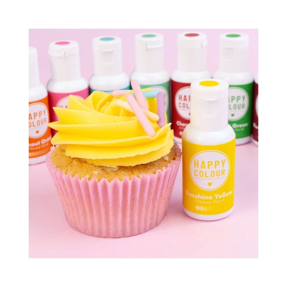 Barwnik olejowy do mas tłustych - Happy Colour - Sunshine Yellow 20 ml