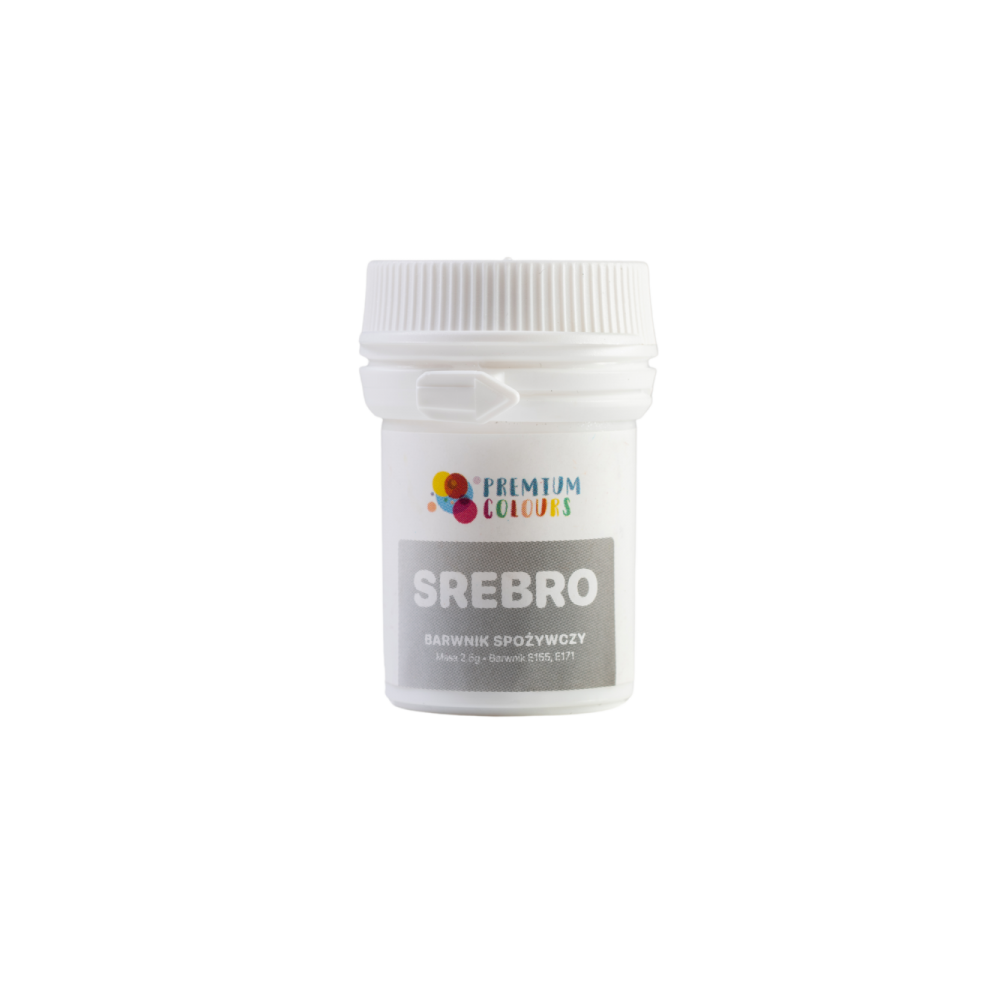 Barwnik spożywczy w proszku - Premium Colours - srebrny 2,5 g