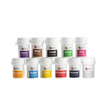 Zestaw barwników spożywczych w proszku - Premium Colours - 55 g 11 szt.