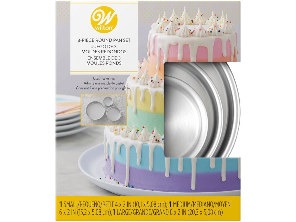 Set of aluminum forms - Wilton - 3 pcs.