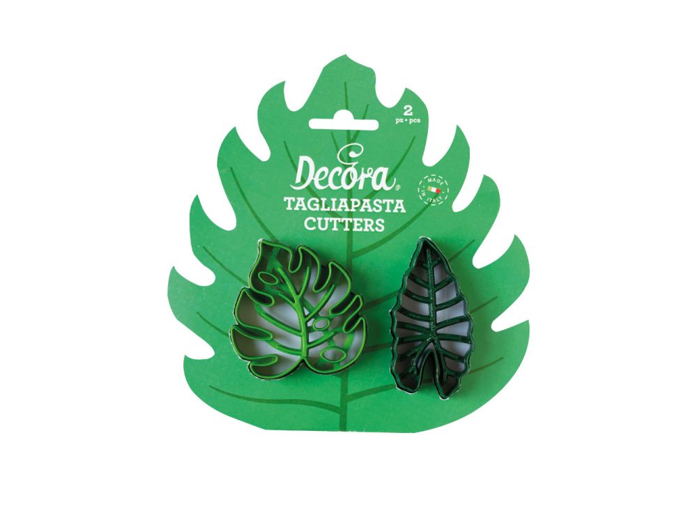 Foremki do ciastek Tropikalne Liście - Decora - 2 szt.
