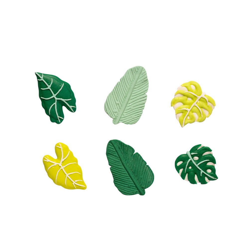 Sugar decorations Tropical Leaves - Decora - 6 pcs