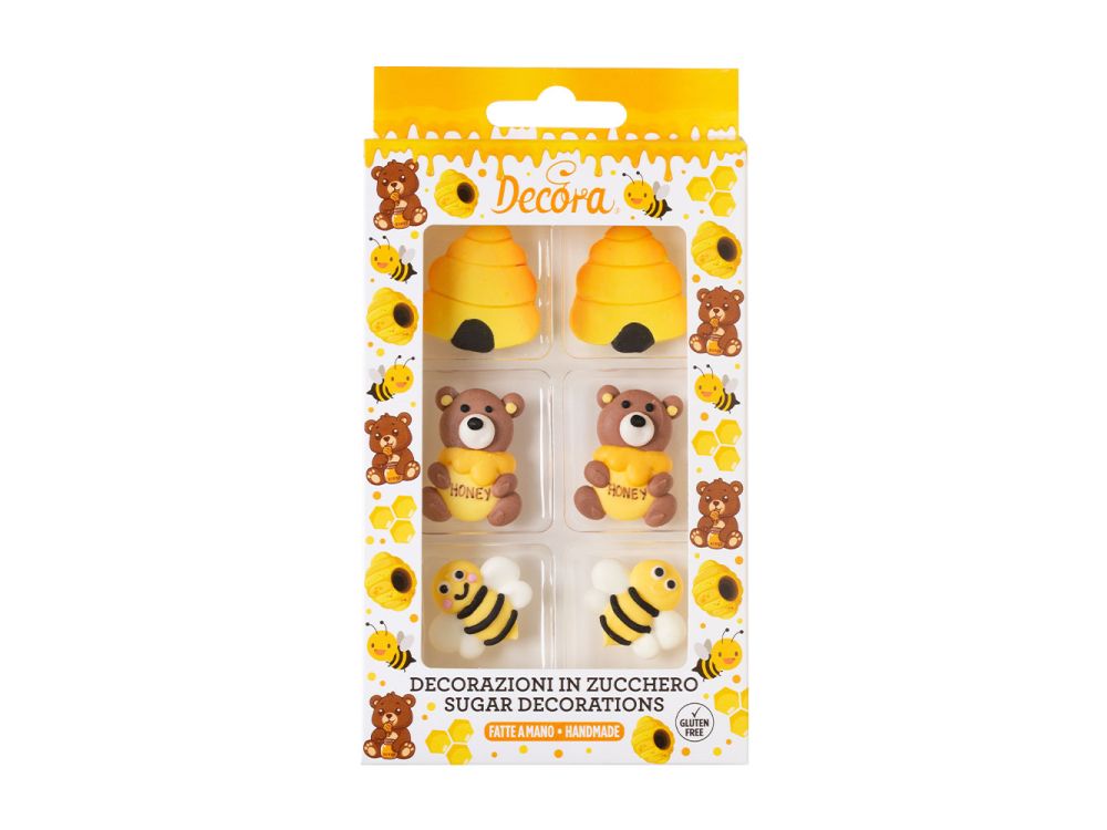 Dekoracje cukrowe Miód - Decora - 6 szt.