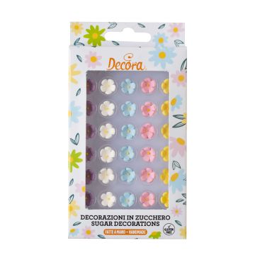 Sugar decorations Mini flowers - Decora - 6 pcs
