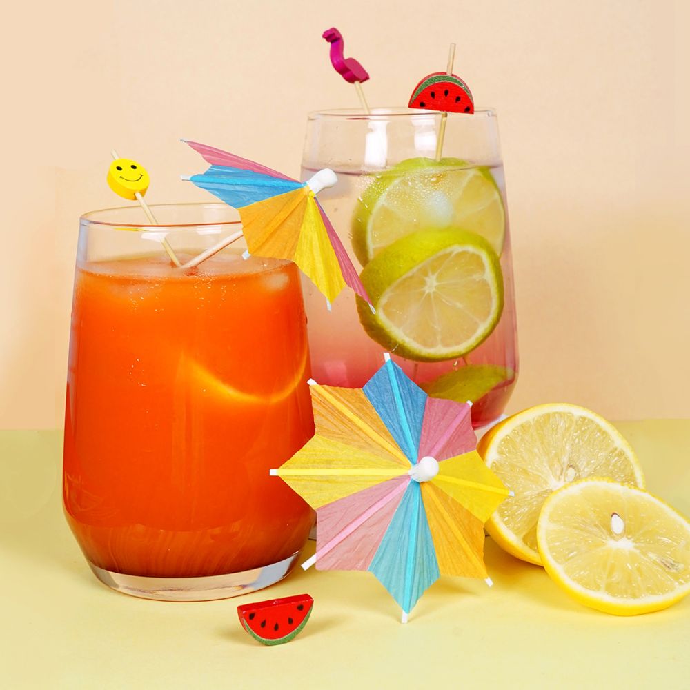 Parasolki koktajlowe - mix kolorów 12 szt.