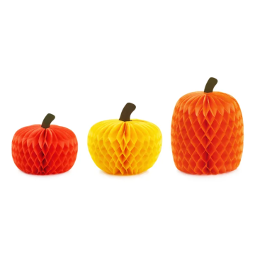 Paper Pumpkins Decoration - PartyDeco – 3 pcs