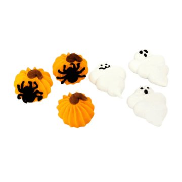 Sugar decorations Ghosts and pumpkins - Slado - 6 pcs