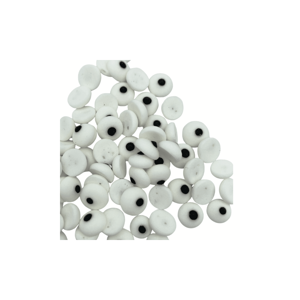 Sugar decorations Eyes - Slado - white 80 pcs