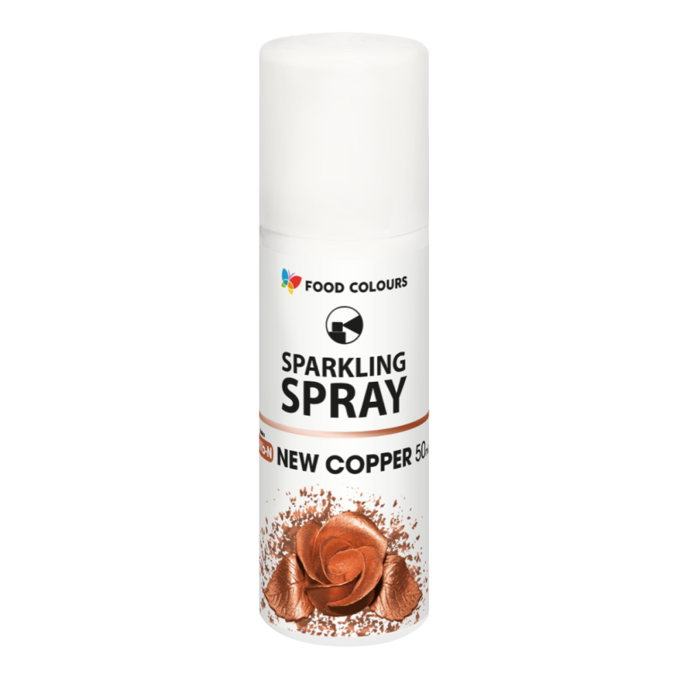 Barwnik metaliczny w sprayu - Food Colours - miedziany 50 ml