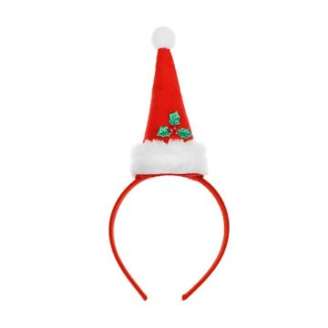 Christmas Headband Santa's hat - PartyDeco - red